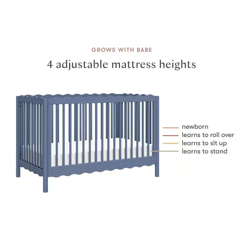 Lit de bébé convertible 4-en-1 Swell de Babyletto avec kit de conversion en lit de tout-petit