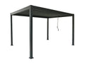 Pergola bioclimatique autoportante - Gris anthracite