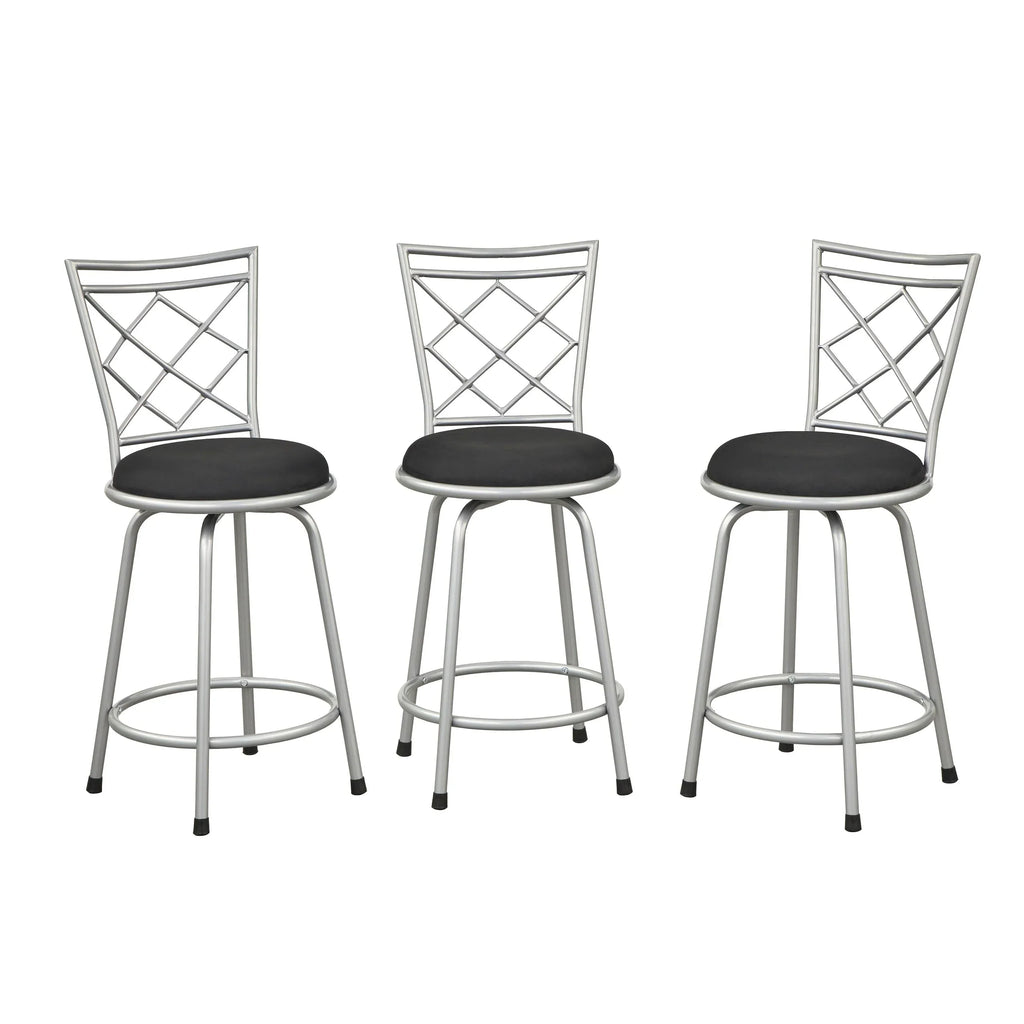 Tabourets Alyssa à hauteur réglable et pivotants Simple Living (lot de 3)