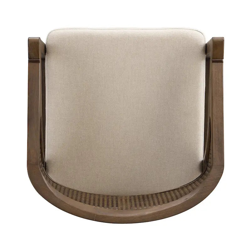 Christopher Knight Home - Chaise de salle à manger capitonnée en cannage (Lot de 2)