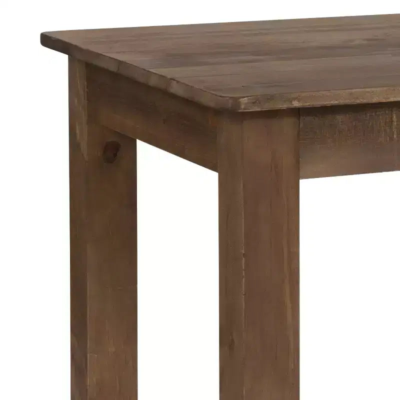 Table de salle à manger de ferme rectangulaire en pin massif 46 x 30 Flash Furniture