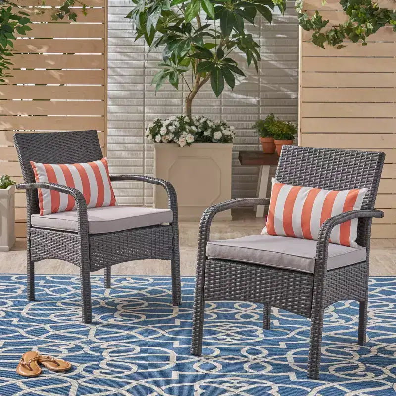 Fauteuils de jardin en osier Cordoba (lot de 2) - Christopher Knight Home