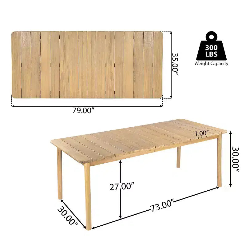 Ensemble de salle à manger d'extérieur rustique Christopher Knight Home Irene 9 pièces en bois d'acacia avec chaises à dossier incurvé et coussins