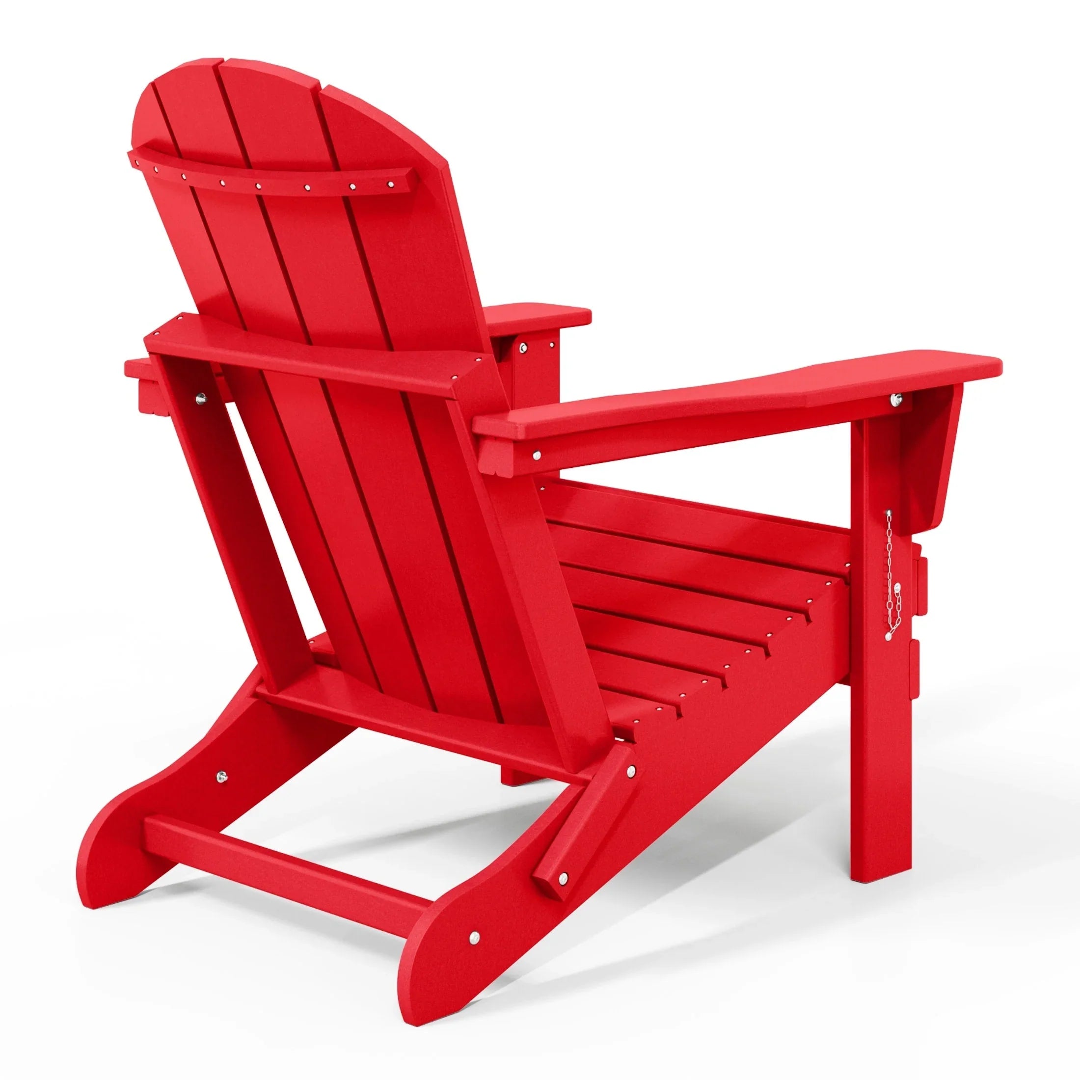 Chaise Adirondack pliante d'extérieur tout temps Polytrends Laguna résistante à la décoloration pour patio