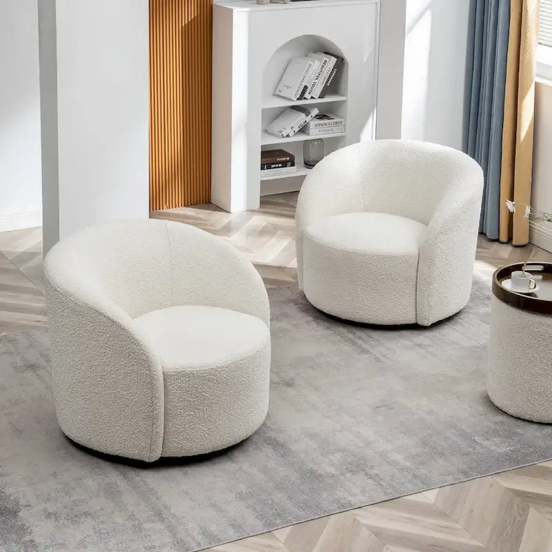 Fauteuil pivotant rembourré KINWELL de 86 cm de large (lot de 2)