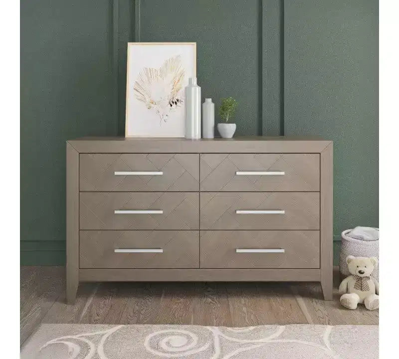 Ensemble de chambre de bébé 3 pièces Child Craft Kieran comprenant un lit de bébé convertible 4-en-1, une commode double et une commode