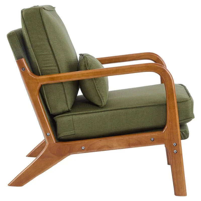 Fauteuil d'appoint rembourré Mid-Century Modern