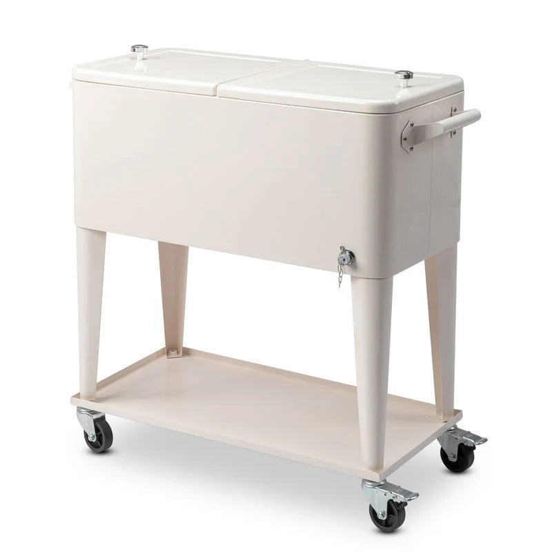 Glacière de camping 80 pintes en fer avec étagère