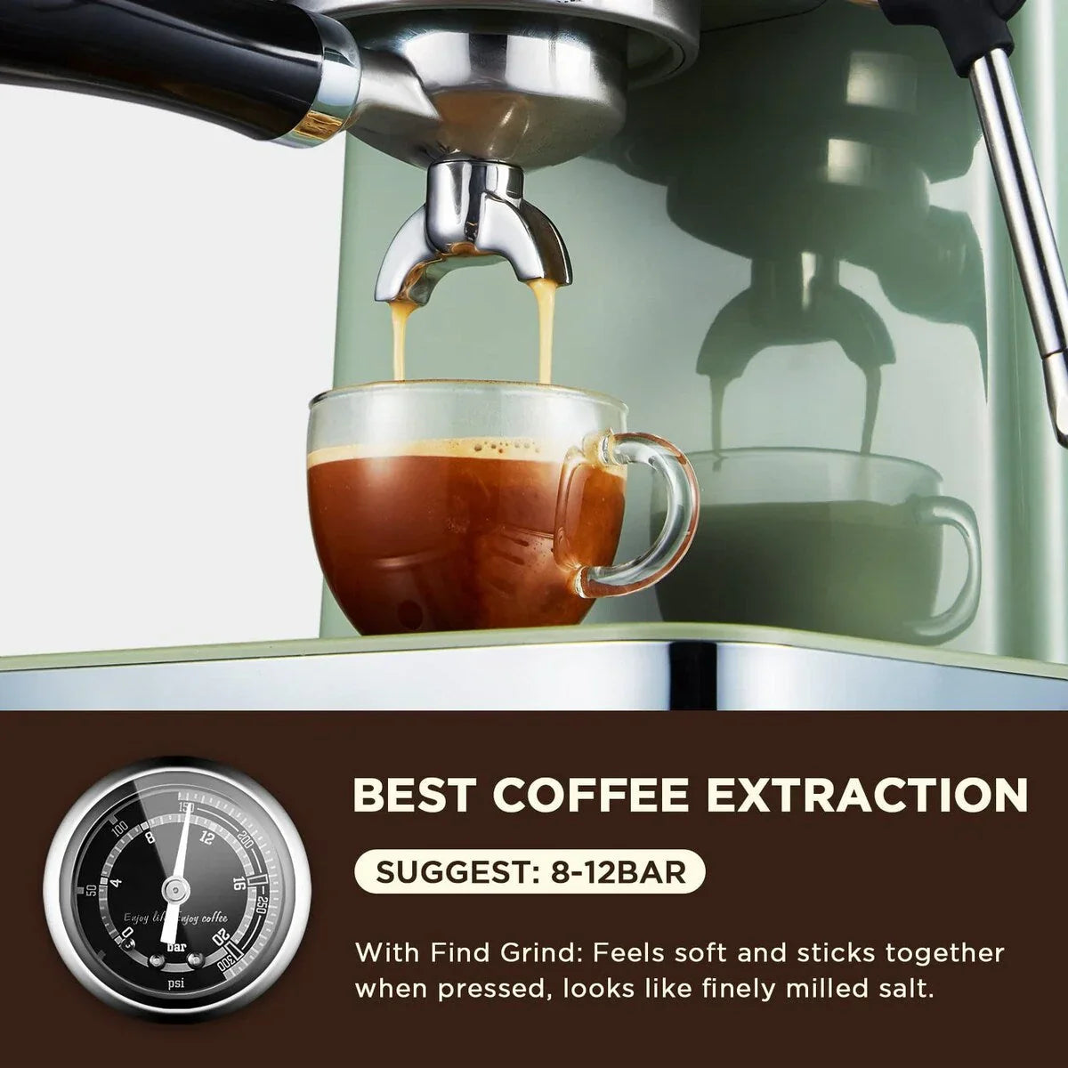 Machine à café expresso avec buse vapeur pour le lait
