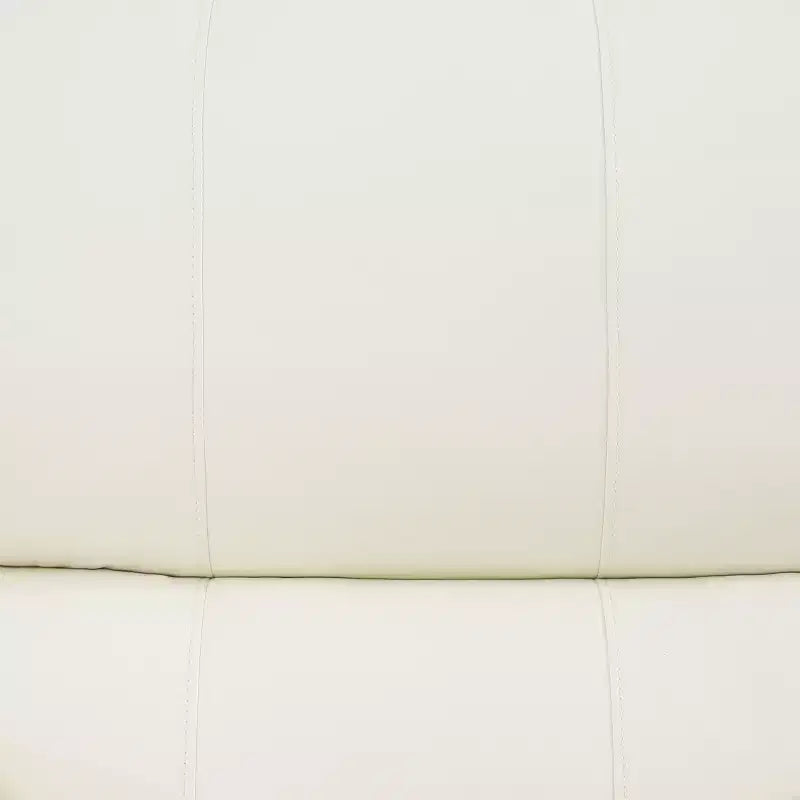 Canapé inclinable électrique MAYEERTY, fauteuil inclinable électrique 2 places en cuir respirant avec rangement et porte-gobelets pour salon, blanc
