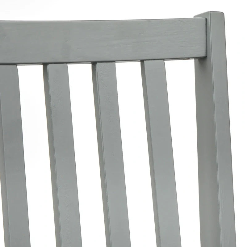 Lot de 4 chaises de salle à manger à barreaux en bois massif, cadre robuste, design classique, montage facile