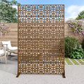 MAYEERTY Séparateur de pièce en acier galvanisé, Cloison d'extérieur et d'intérieur avec écran d'intimité autoportant pour balcon et patio