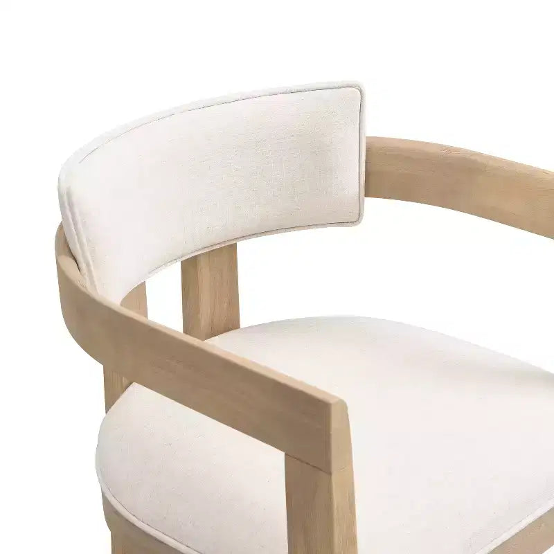 Ensemble de salle à manger rond moderne 5 pièces Christopher Knight Home Shankar avec chaises rembourrées en bois d'hévéa