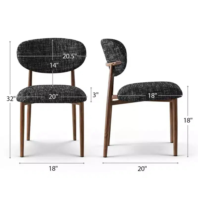 Lot de 4 chaises de salle à manger modernes rembourrées avec dossier incurvé, chaises d'appoint sans accoudoirs à cadre en fer pour salle à manger, cuisine-Panipeachy
