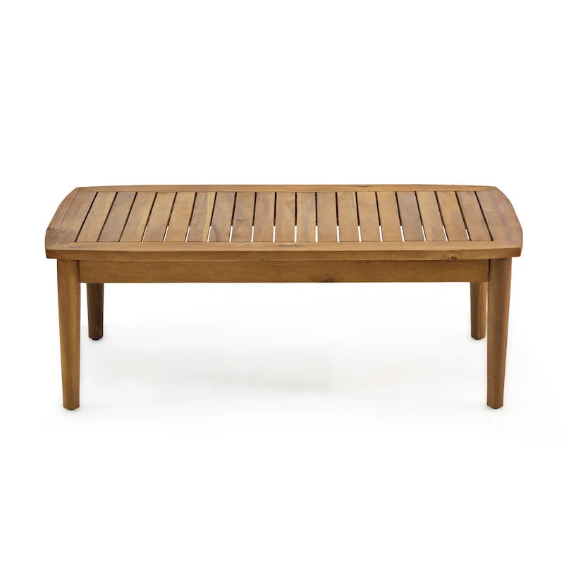 Ensemble de conversation d'extérieur 4 places en bois d'acacia Willowbrook par Christopher Knight Home