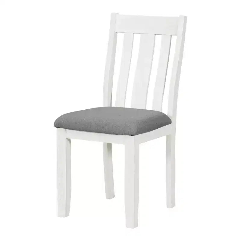 Ensemble de salle à manger extensible de style ferme pour 6 personnes, table rectangulaire et 6 chaises rembourrées