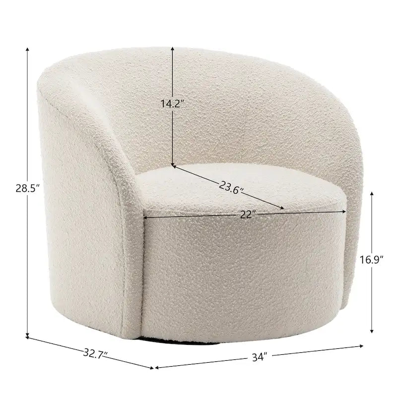 Fauteuil pivotant rembourré KINWELL de 86 cm de large (lot de 2)