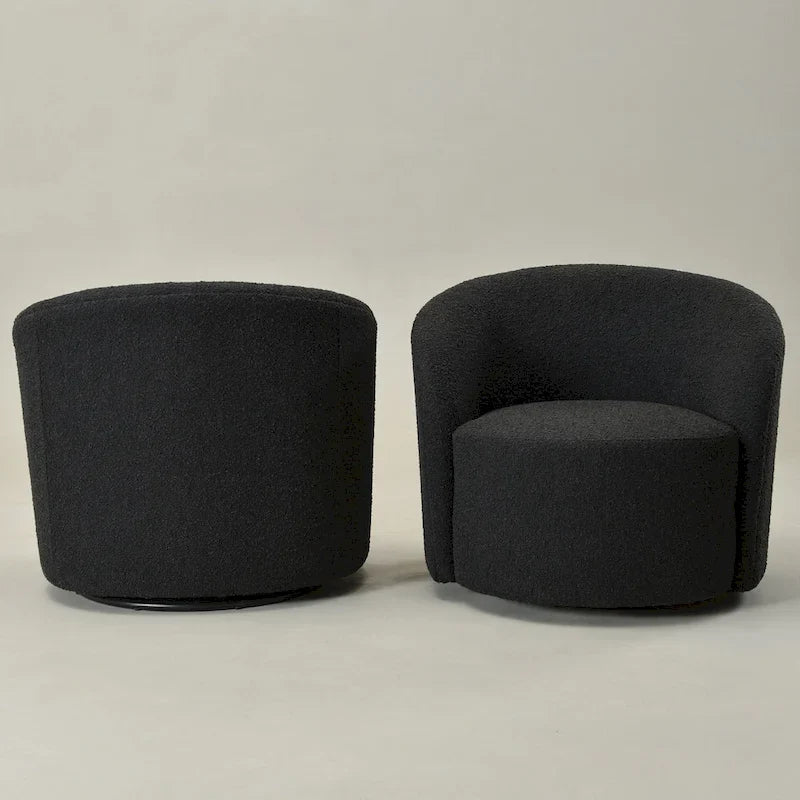 Fauteuil pivotant rembourré KINWELL de 86 cm de large (lot de 2)