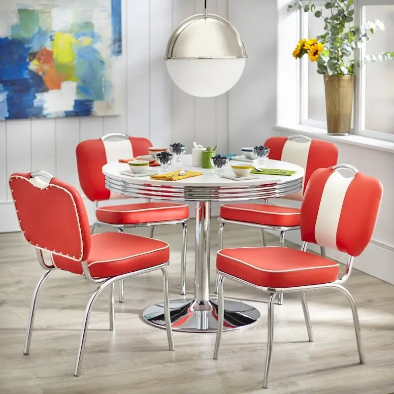 Ensemble de salle à manger rétro 5 pièces Raleigh Simple Living