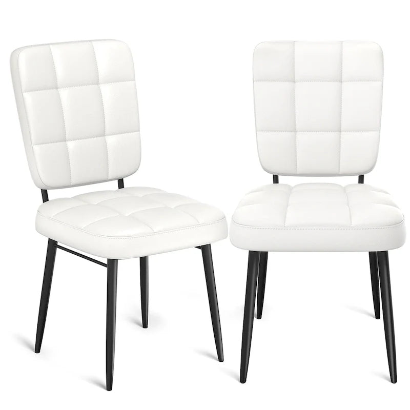 Lot de 2/4/6/8 chaises de salle à manger modernes, chaises de cuisine rembourrées avec coussin épais pour salle à manger