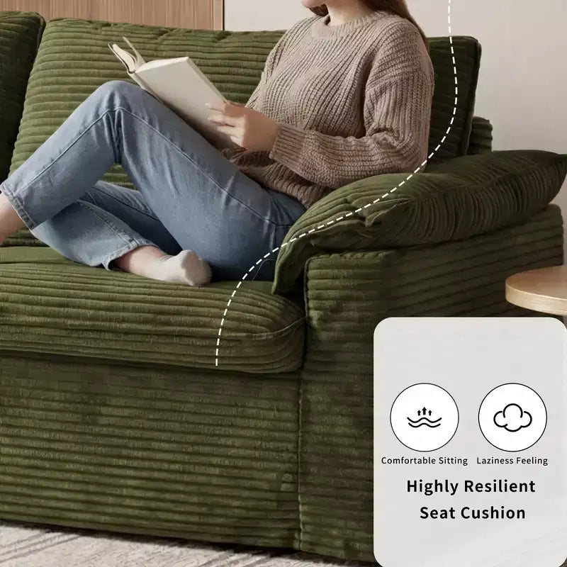 Canapé Dyonery 86 Cloud, assise profonde et accoudoirs larges, cadre robuste, design ergonomique respirant