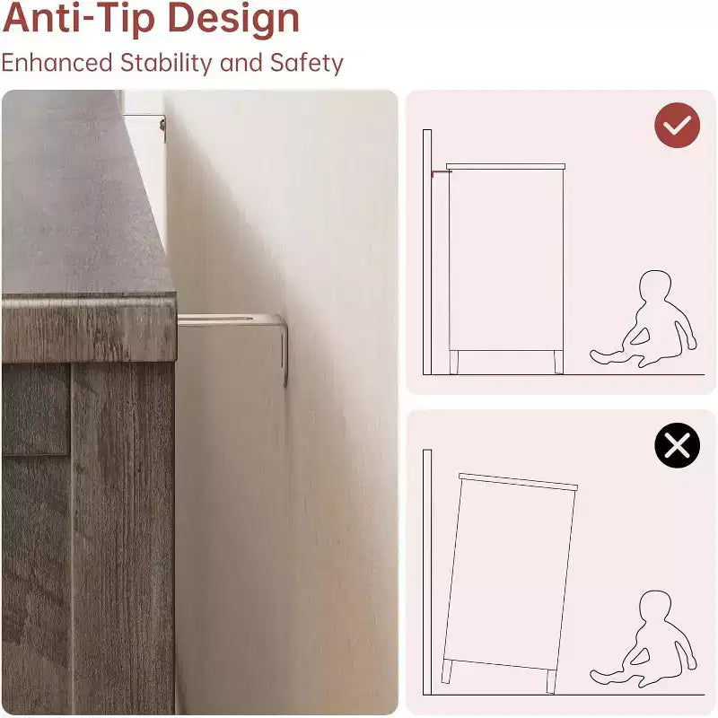 Commode à 8 tiroirs pour chambre à coucher, meuble TV vintage de 59 po avec poignées sculptées et pieds fuselés, commode en bois avec grande capacité de rangement