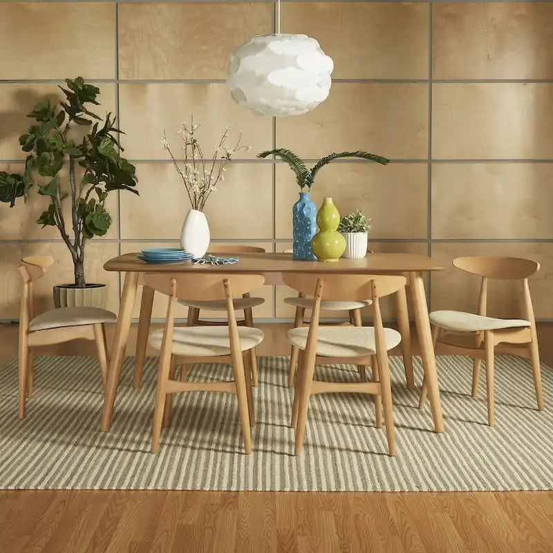 Ensemble de salle à manger conique en chêne danois norvégien par iNSPIRE Q Modern