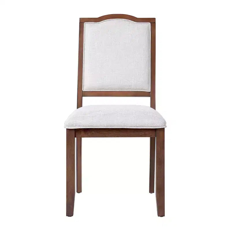 Lot de 4 chaises de salle à manger de style ferme avec dossier haut et assise rembourrée