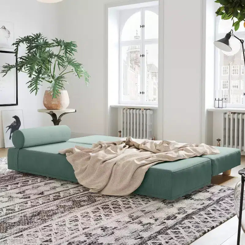 Lit de repos / Lit pliant grand format (Queen-Size) - Microvelours