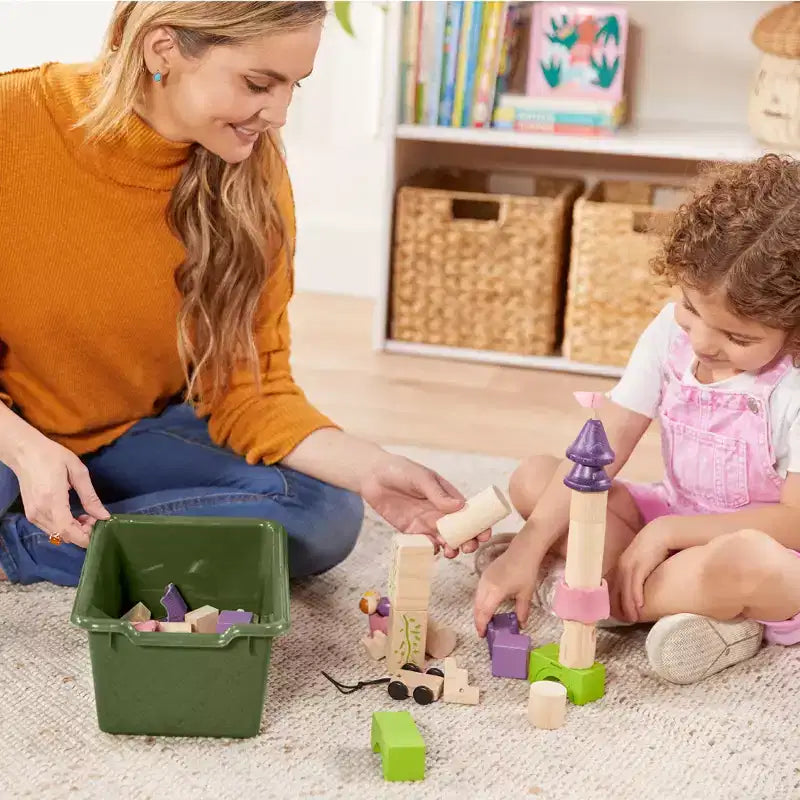 Meuble de rangement à roulettes Cubby avec 15 bacs à ouverture frontale, 3x4, Meuble pour enfants