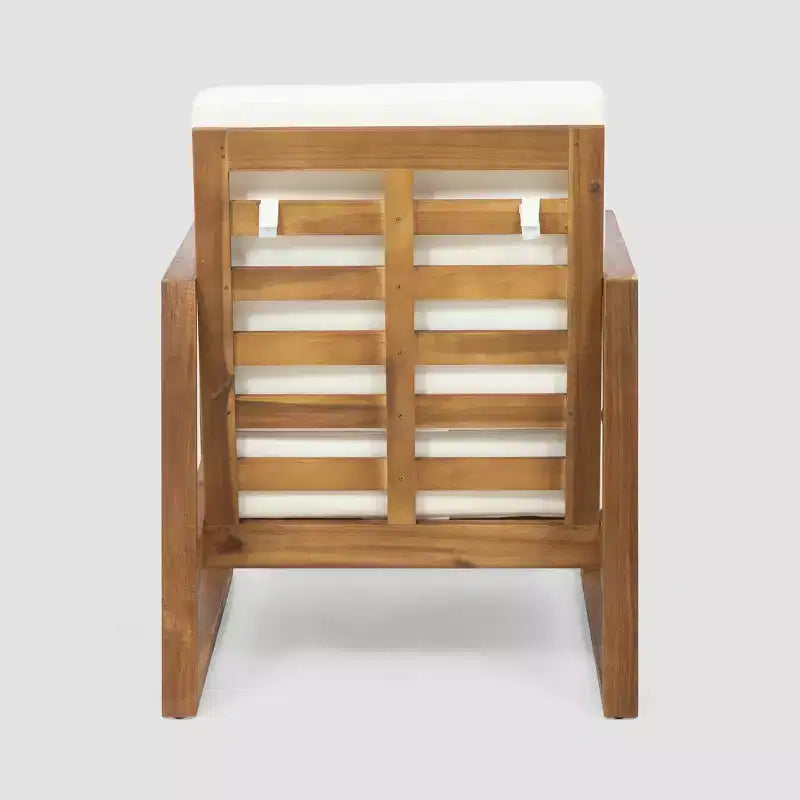 Fauteuil club belge 2 places en bois d'acacia - Christopher Knight Home