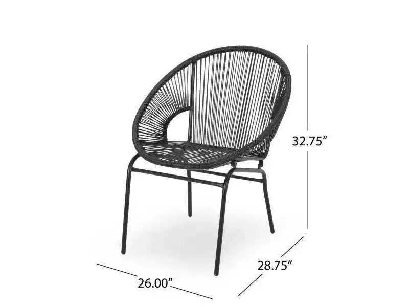 Lot de 2 fauteuils de jardin en rotin synthétique Nusa - Christopher Knight Home