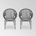Nusa 2pk Faux Rattan Patio Club Chairs - Christopher Knight Home