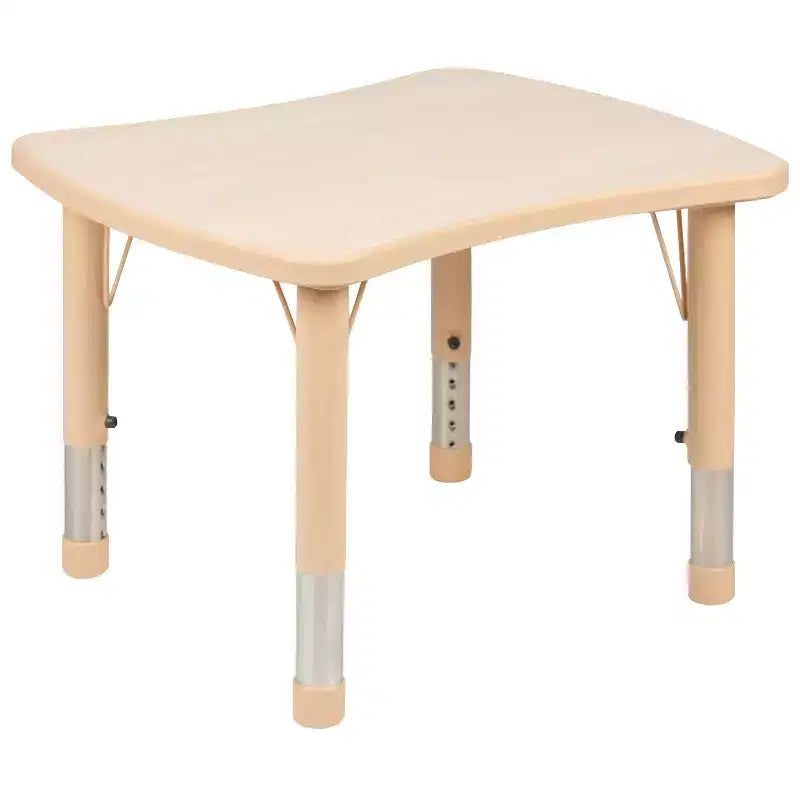 Flash Furniture Ensemble table d'activités rectangulaire en plastique réglable en hauteur 21,875" l. x 26,625" L. avec 2 chaises