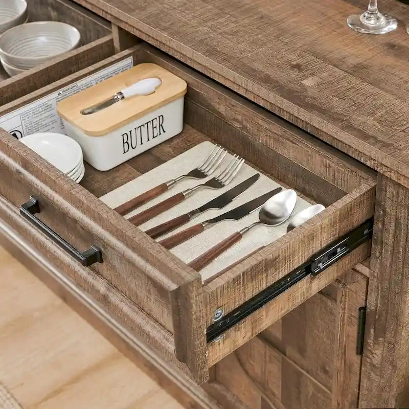 Buffet de ferme, Bar à café, Bar à vin pour salle à manger - S.O.