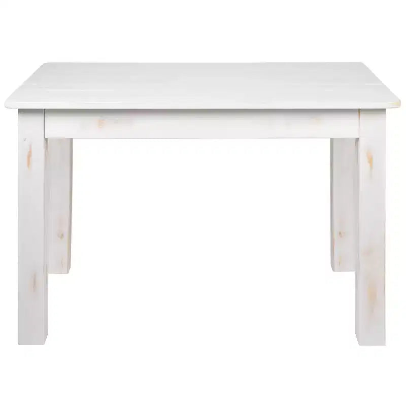 Table de salle à manger de ferme rectangulaire en pin massif 46 x 30 Flash Furniture