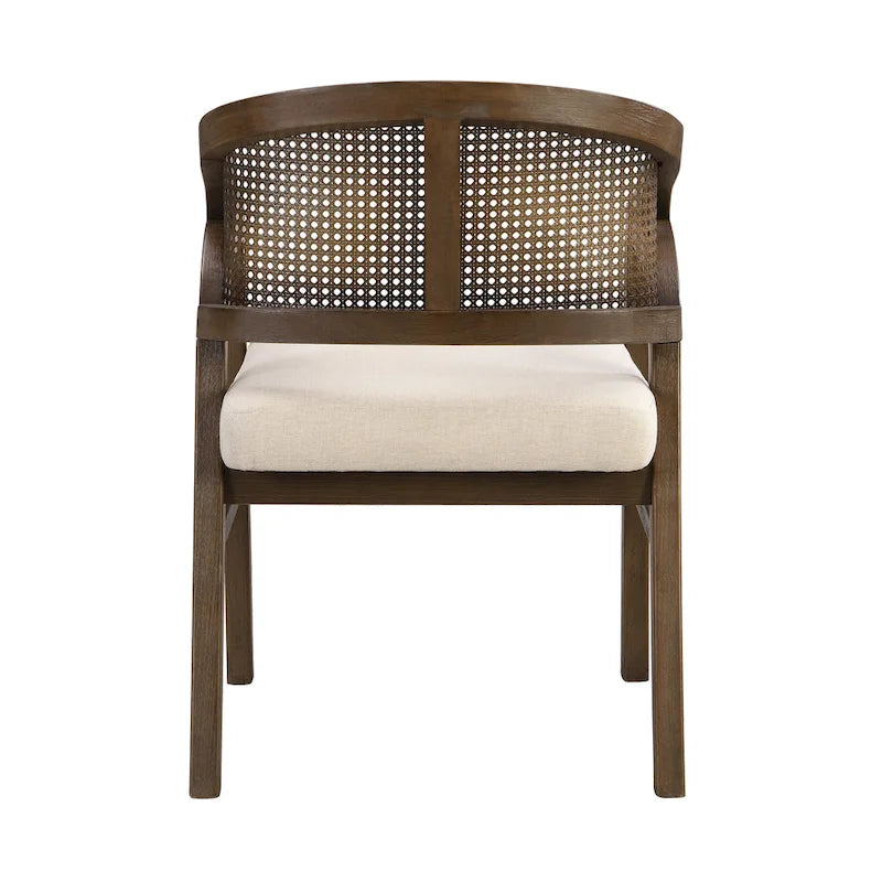 Christopher Knight Home - Chaise de salle à manger capitonnée en cannage (Lot de 2)