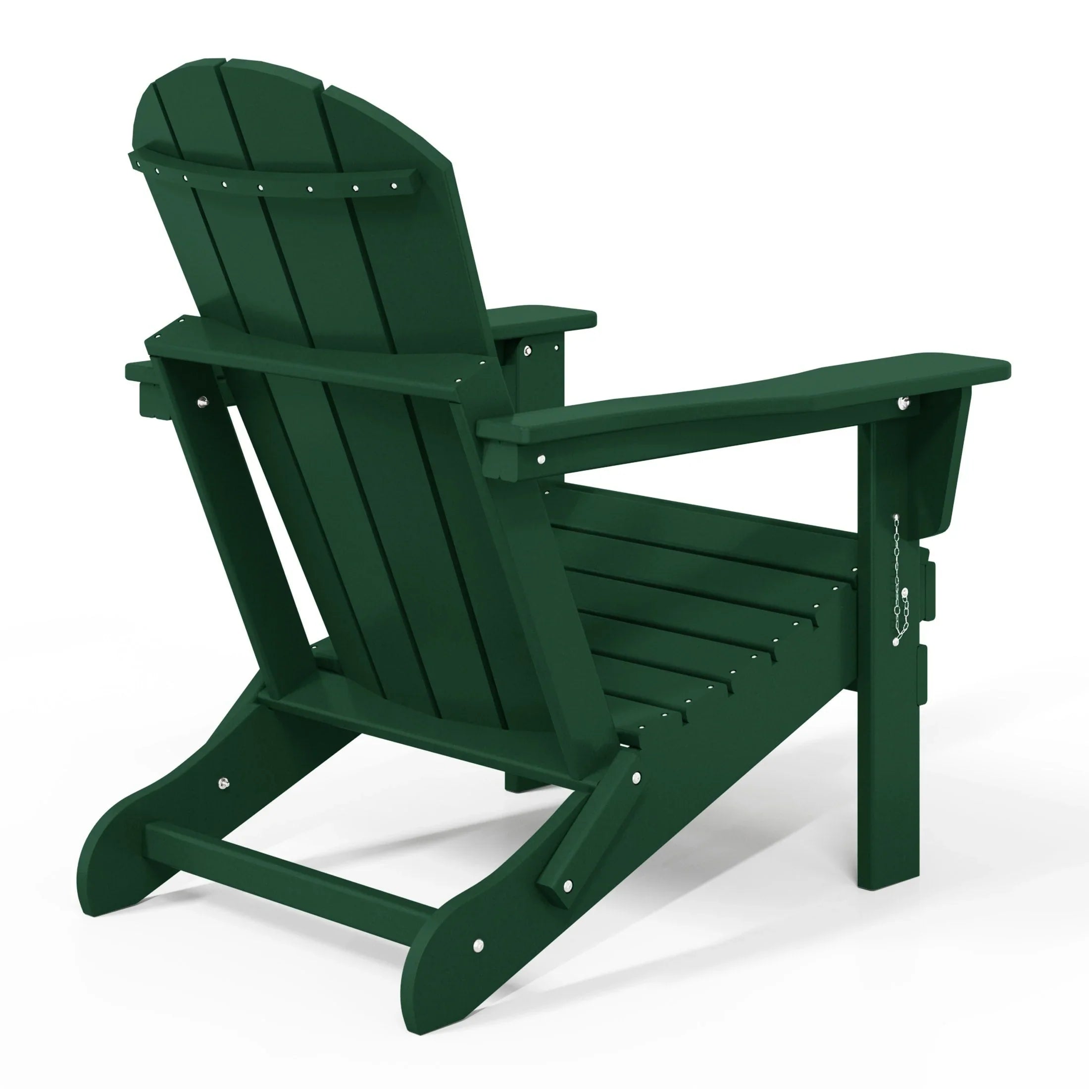 Chaise Adirondack pliante d'extérieur tout temps Polytrends Laguna résistante à la décoloration pour patio