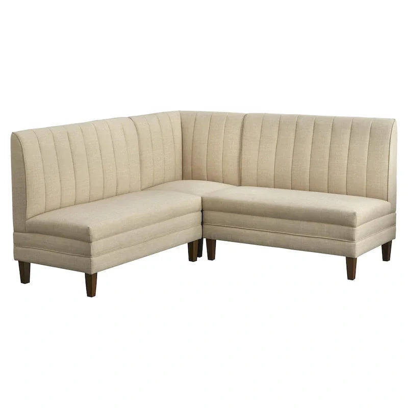 Ensemble de banquette rembourrée 3 pièces Lifestorey Kerrington à dossier capitonné