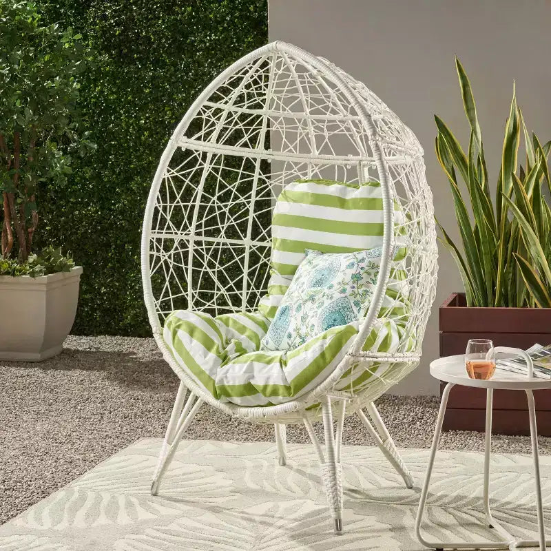 Chaise suspendue Gianni Wicker Teardrop - Christopher Knight Home