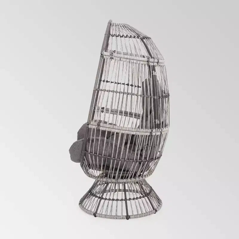 Fauteuil œuf pivotant en osier Pintan – Christopher Knight Home