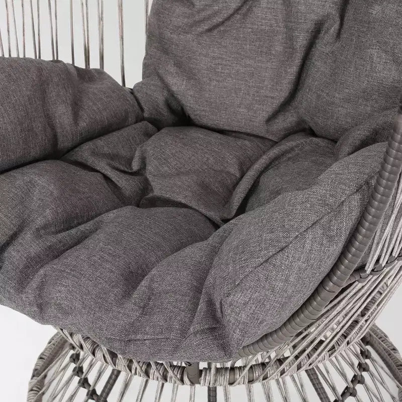 Fauteuil œuf pivotant en osier Pintan – Christopher Knight Home