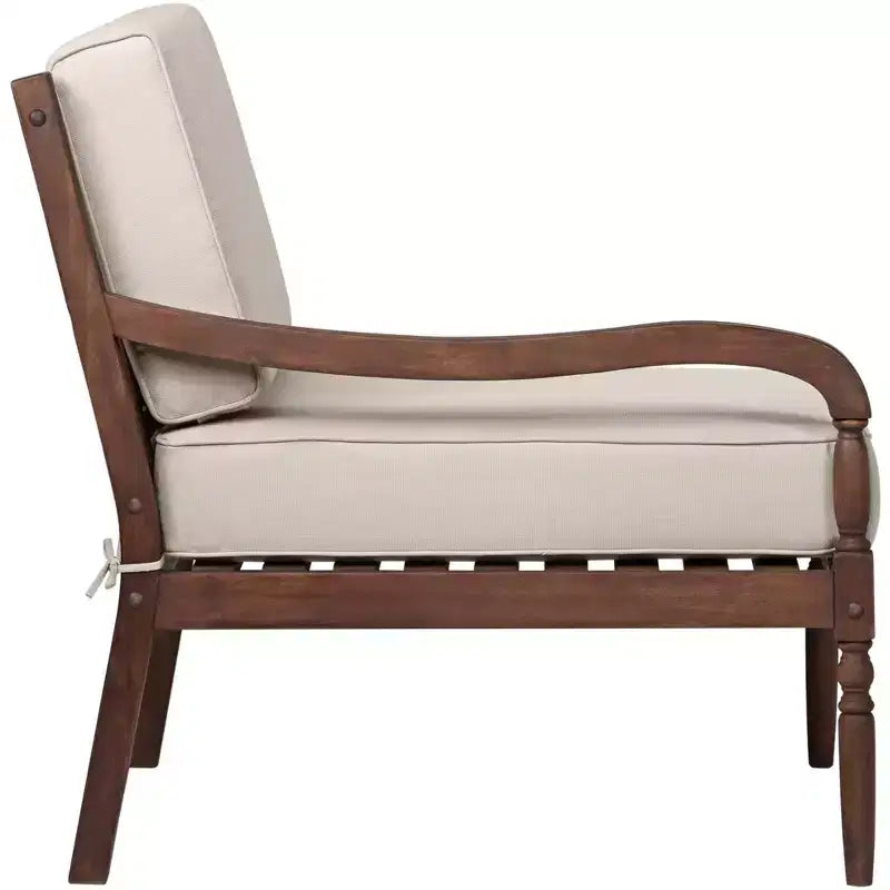 Fauteuil d'angle gauche Napa en acacia foncé naturel huilé Teal Island Designs