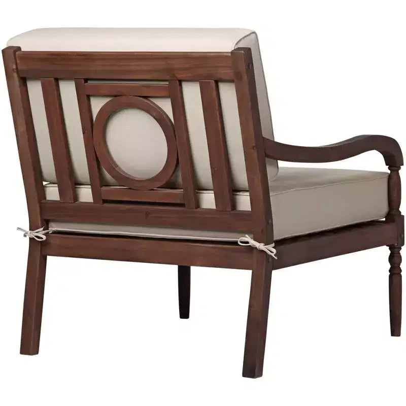 Fauteuil d'angle gauche Napa en acacia foncé naturel huilé Teal Island Designs