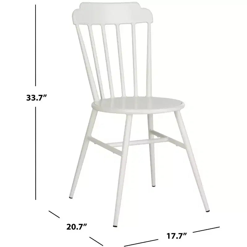 Chaise d'appoint empilable Broderick intérieure/extérieure (ensemble de 2) - PAT3004 - Safavieh