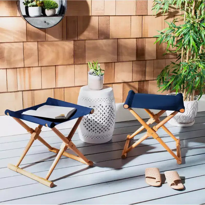 Breanne Stool Intérieur/Extérieur (Lot de 2) - PAT7053 - Safavieh