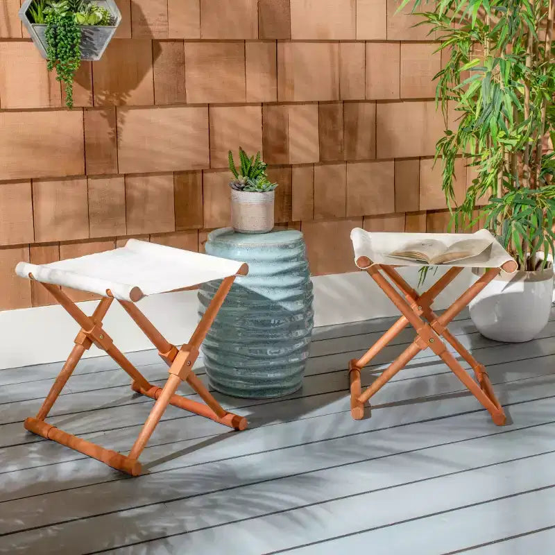 Breanne Stool Intérieur/Extérieur (Lot de 2) - PAT7053 - Safavieh