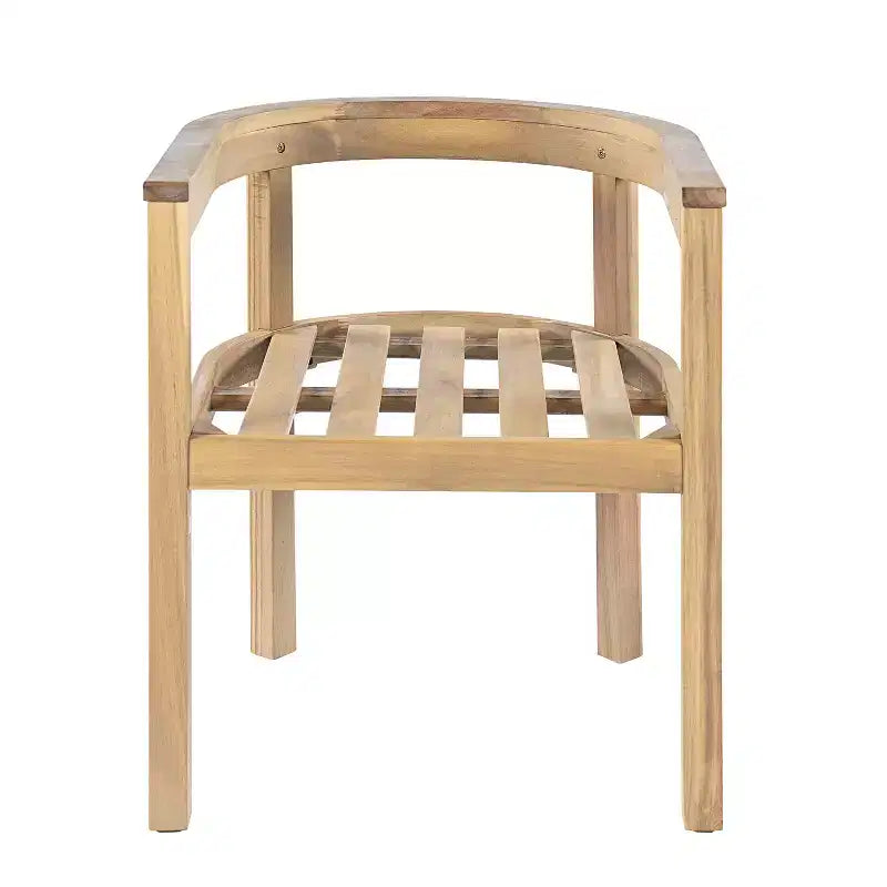 Ensemble de salle à manger d'extérieur rustique Christopher Knight Home Irene 9 pièces en bois d'acacia avec chaises à dossier incurvé et coussins
