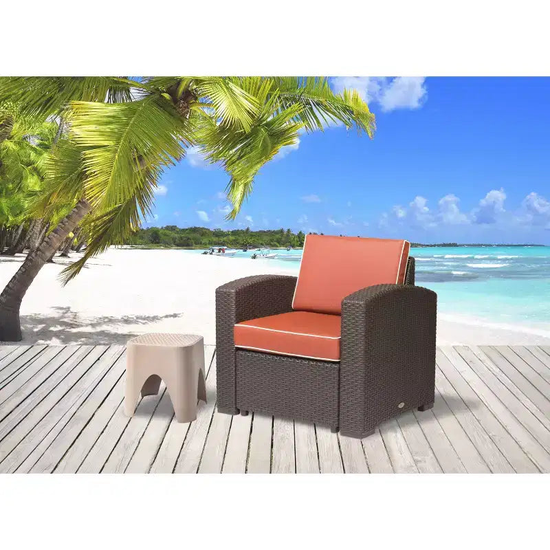 Fauteuil club en rotin Magnolia - Lagon