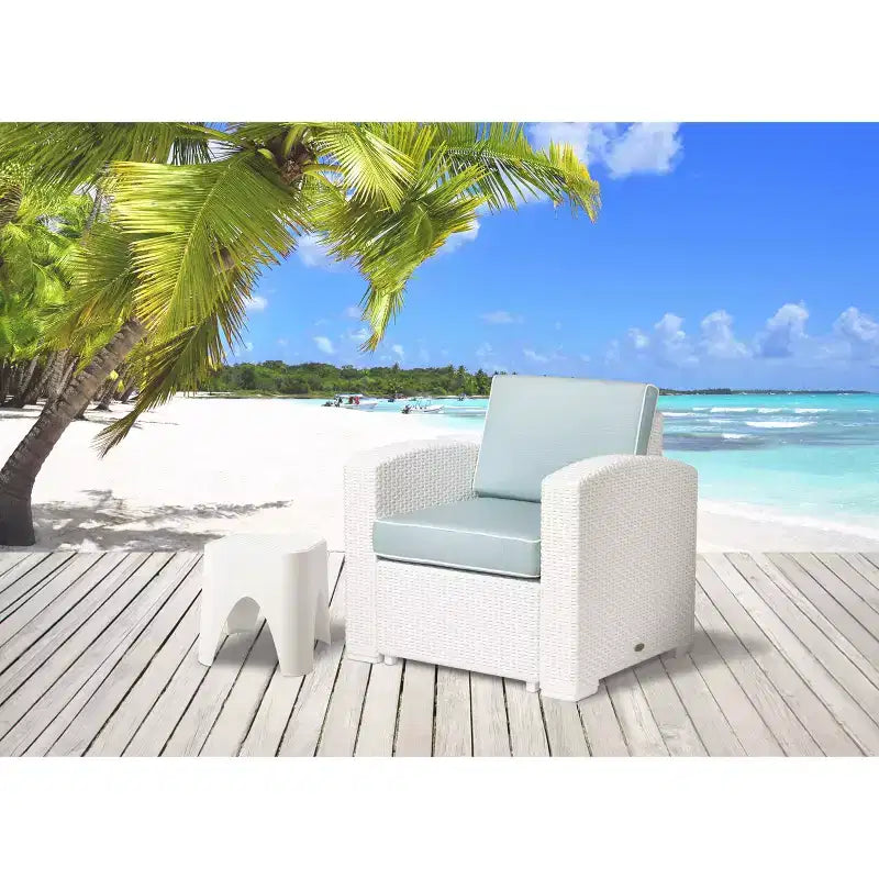 Fauteuil club en rotin Magnolia - Lagon